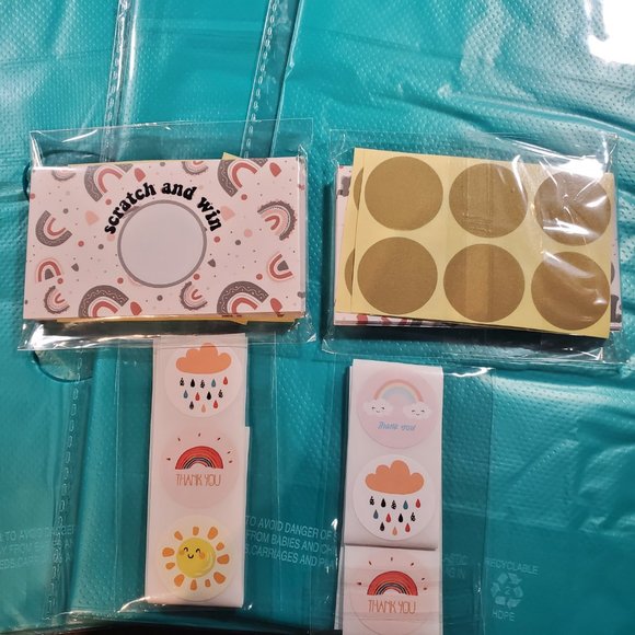 Baby Boy / Unisex Baby Shower-Party-Birthday Bundle - Goodie Bags, Scratch & Win - Picture 5 of 7